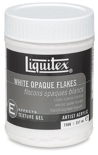Liquitex Texture Gel Medium - White Opaque Flakes - 237ml Liquitex
